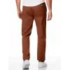 imageJMIERR Mens Casual Pants Cotton Twill Drawstring Elastic Waist Chino Pants with PocketsBrick Red