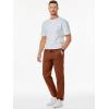 imageJMIERR Mens Casual Pants Cotton Twill Drawstring Elastic Waist Chino Pants with PocketsBrick Red