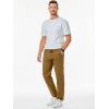 imageJMIERR Mens Casual Pants Cotton Twill Drawstring Elastic Waist Chino Pants with PocketsCamel