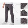 imageJMIERR Mens Casual Pants Cotton Twill Drawstring Elastic Waist Chino Pants with PocketsDark Grey