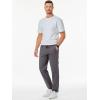 imageJMIERR Mens Casual Pants Cotton Twill Drawstring Elastic Waist Chino Pants with PocketsDark Grey