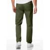 imageJMIERR Mens Casual Pants Cotton Twill Drawstring Elastic Waist Chino Pants with PocketsJungle Green