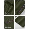 imageJMIERR Mens Casual Pants Cotton Twill Drawstring Elastic Waist Chino Pants with PocketsJungle Green