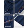 imageJMIERR Mens Casual Pants Cotton Twill Drawstring Elastic Waist Chino Pants with PocketsNavy Blue