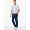 imageJMIERR Mens Casual Pants Cotton Twill Drawstring Elastic Waist Chino Pants with PocketsNavy Blue