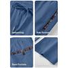 imageJMIERR Mens Casual Pants Cotton Twill Drawstring Elastic Waist Chino Pants with PocketsSky Blue