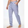 imageJMIERR Mens Cotton Pants Casual Elastic Waist Drawstring Lightweight Summer Beach Trousers with PocketsSky Blue