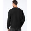 imageJMIERR Mens Crewneck Sweatshirt Casual Long Sleeve Texture Pullover Shirt for MenBlack
