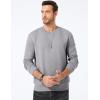 imageJMIERR Mens Crewneck Sweatshirt Casual Long Sleeve Texture Pullover Shirt for MenGrey