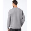 imageJMIERR Mens Crewneck Sweatshirt Casual Long Sleeve Texture Pullover Shirt for MenGrey