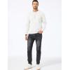 imageJMIERR Mens Crewneck Sweatshirt Casual Long Sleeve Texture Pullover Shirt for MenWhite