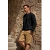 imageJMIERR Mens Fleece Crewneck Sweatshirt Casual Long Sleeves Cotton Warm Basic Pullover Fashion ShirtsBlack
