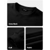imageJMIERR Mens Fleece Crewneck Sweatshirt Casual Long Sleeves Cotton Warm Basic Pullover Fashion ShirtsBlack