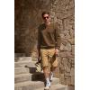 imageJMIERR Mens Fleece Crewneck Sweatshirt Casual Long Sleeves Cotton Warm Basic Pullover Fashion ShirtsBrown