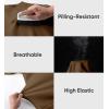 imageJMIERR Mens Fleece Crewneck Sweatshirt Casual Long Sleeves Cotton Warm Basic Pullover Fashion ShirtsBrown