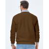 imageJMIERR Mens Fleece Crewneck Sweatshirt Casual Long Sleeves Cotton Warm Basic Pullover Fashion ShirtsBrown