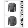 imageJMIERR Mens Fleece Crewneck Sweatshirt Casual Long Sleeves Cotton Warm Basic Pullover Fashion ShirtsDark Grey