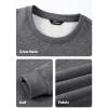 imageJMIERR Mens Fleece Crewneck Sweatshirt Casual Long Sleeves Cotton Warm Basic Pullover Fashion ShirtsDark Grey