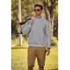 imageJMIERR Mens Fleece Crewneck Sweatshirt Casual Long Sleeves Cotton Warm Basic Pullover Fashion ShirtsLight Grey
