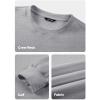 imageJMIERR Mens Fleece Crewneck Sweatshirt Casual Long Sleeves Cotton Warm Basic Pullover Fashion ShirtsLight Grey