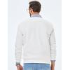 imageJMIERR Mens Fleece Crewneck Sweatshirt Casual Long Sleeves Cotton Warm Basic Pullover Fashion ShirtsWhite