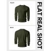 imageJMIERR Mens Fleece Crewneck Sweatshirt Casual Long Sleeves Cotton Warm Basic Pullover Fashion ShirtsYellowish Green