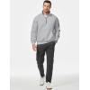 imageJMIERR Mens Quarter Zip Pullover Sweatshirts Casual Fleece Cotton Sweatshirt Winter Warm Mock Neck with Pockets1 Grey