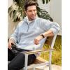 imageJMIERR Mens Quarter Zip Pullover Sweatshirts Casual Fleece Cotton Sweatshirt Winter Warm Mock Neck with Pockets1 Grey