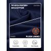 imageJMIERR Mens Quarter Zip Pullover Sweatshirts Casual Fleece Cotton Sweatshirt Winter Warm Mock Neck with PocketsA Blue