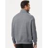 imageJMIERR Mens Quarter Zip Pullover Sweatshirts Casual Fleece Cotton Sweatshirt Winter Warm Mock Neck with PocketsB Grey 01