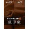 imageJMIERR Mens Quarter Zip Pullover Sweatshirts Casual Fleece Cotton Sweatshirt Winter Warm Mock Neck with PocketsC Brown