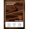 imageJMIERR Mens Quarter Zip Pullover Sweatshirts Casual Fleece Cotton Sweatshirt Winter Warm Mock Neck with PocketsC Brown