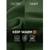 imageJMIERR Mens Quarter Zip Pullover Sweatshirts Casual Fleece Cotton Sweatshirt Winter Warm Mock Neck with PocketsC Green