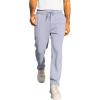 imageJMIERR Mens Casual Drawstring Pants Elastic Waist Lightweight Pant Summer Beach Trouser with PocketsBluish Gray