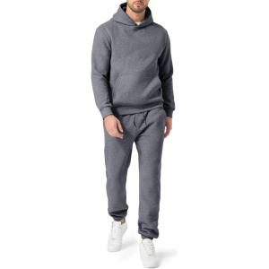 imageJMIERR Mens 2 Piece Outfits Hoodie Sweatshirt Tracksuit ampamp Joggers Sweatpants Sweatsuit SetMedium Grey
