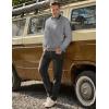 imageJMIERR Mens 2025 Casual Fleece Pullover Knit Sweater Classic Crewneck Long Sleeve Soft Sweaters0 Grey