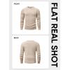 imageJMIERR Mens Cable Knit Pullover Sweater Casual Crewneck Long Sleeve Fisherman Knitted SweatersBeige