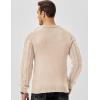 imageJMIERR Mens Cable Knit Pullover Sweater Casual Crewneck Long Sleeve Fisherman Knitted SweatersBeige