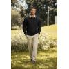 imageJMIERR Mens Cable Knit Pullover Sweater Casual Crewneck Long Sleeve Fisherman Knitted SweatersBlack