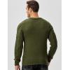 imageJMIERR Mens Cable Knit Pullover Sweater Casual Crewneck Long Sleeve Fisherman Knitted SweatersGreen