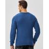 imageJMIERR Mens Cable Knit Pullover Sweater Casual Crewneck Long Sleeve Fisherman Knitted SweatersNavy Blue