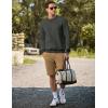 imageJMIERR Mens Cotton Sherpa Lined Sweatshirts Casual Fleece Long Sleeve Crewneck Fall Winter Pullover ShirtsDark Grey