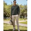 imageJMIERR Mens Cotton Sherpa Lined Sweatshirts Casual Fleece Long Sleeve Crewneck Fall Winter Pullover ShirtsDark Grey