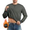 imageJMIERR Mens Cotton Sherpa Lined Sweatshirts Casual Fleece Long Sleeve Crewneck Fall Winter Pullover ShirtsDark Grey