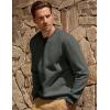 imageJMIERR Mens Cotton Sherpa Lined Sweatshirts Casual Fleece Long Sleeve Crewneck Fall Winter Pullover ShirtsDark Grey