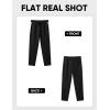 imageJMIERR Mens Sweatpants Color Block Stripes Tapered Trousers Drawstring Waist Casual Stretch Track PantsBlack