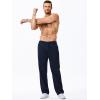 imageJMIERR Mens Sweatpants Color Block Stripes Tapered Trousers Drawstring Waist Casual Stretch Track PantsBlue