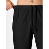 imageJMIERR Mens Seersucker Shorts Casual Stretch Elastic Waist Drawstring Summer Beach Short 7 inch Inseam with PocketsBlack