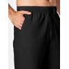 imageJMIERR Mens Seersucker Shorts Casual Stretch Elastic Waist Drawstring Summer Beach Short 7 inch Inseam with PocketsBlack