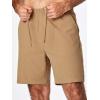 imageJMIERR Mens Seersucker Shorts Casual Stretch Elastic Waist Drawstring Summer Beach Short 7 inch Inseam with PocketsCamel
